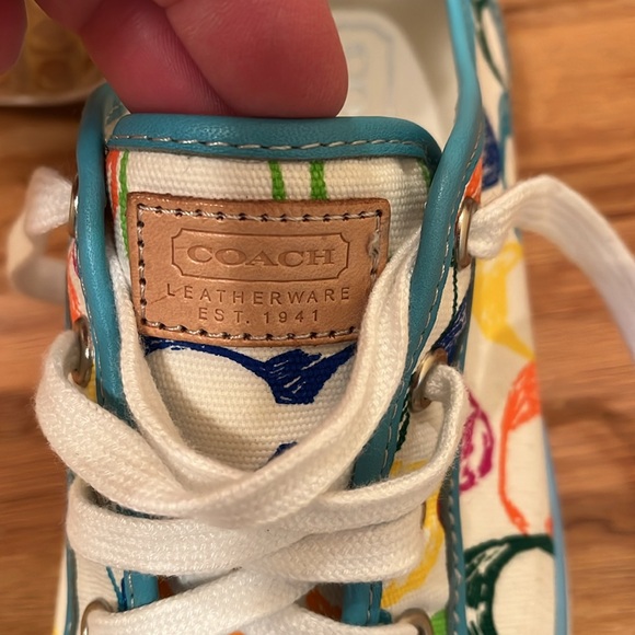 Coach Dawnell Scribble C Pattern Sneaker - Picture 5 of 7